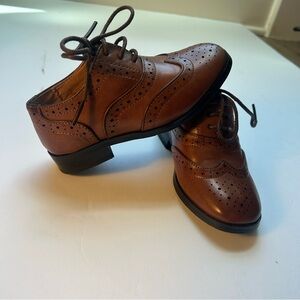 Classic Brown Leather kids Brogues